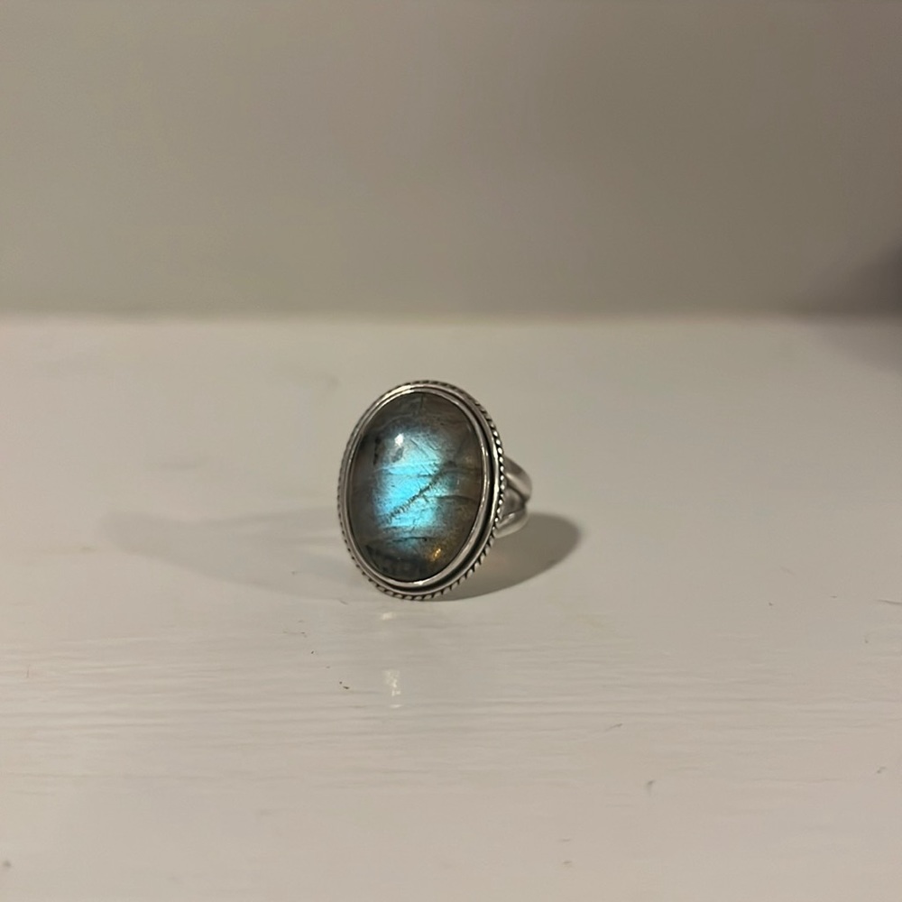 COPY - Sterling Silver Labradorite Ring Size 7